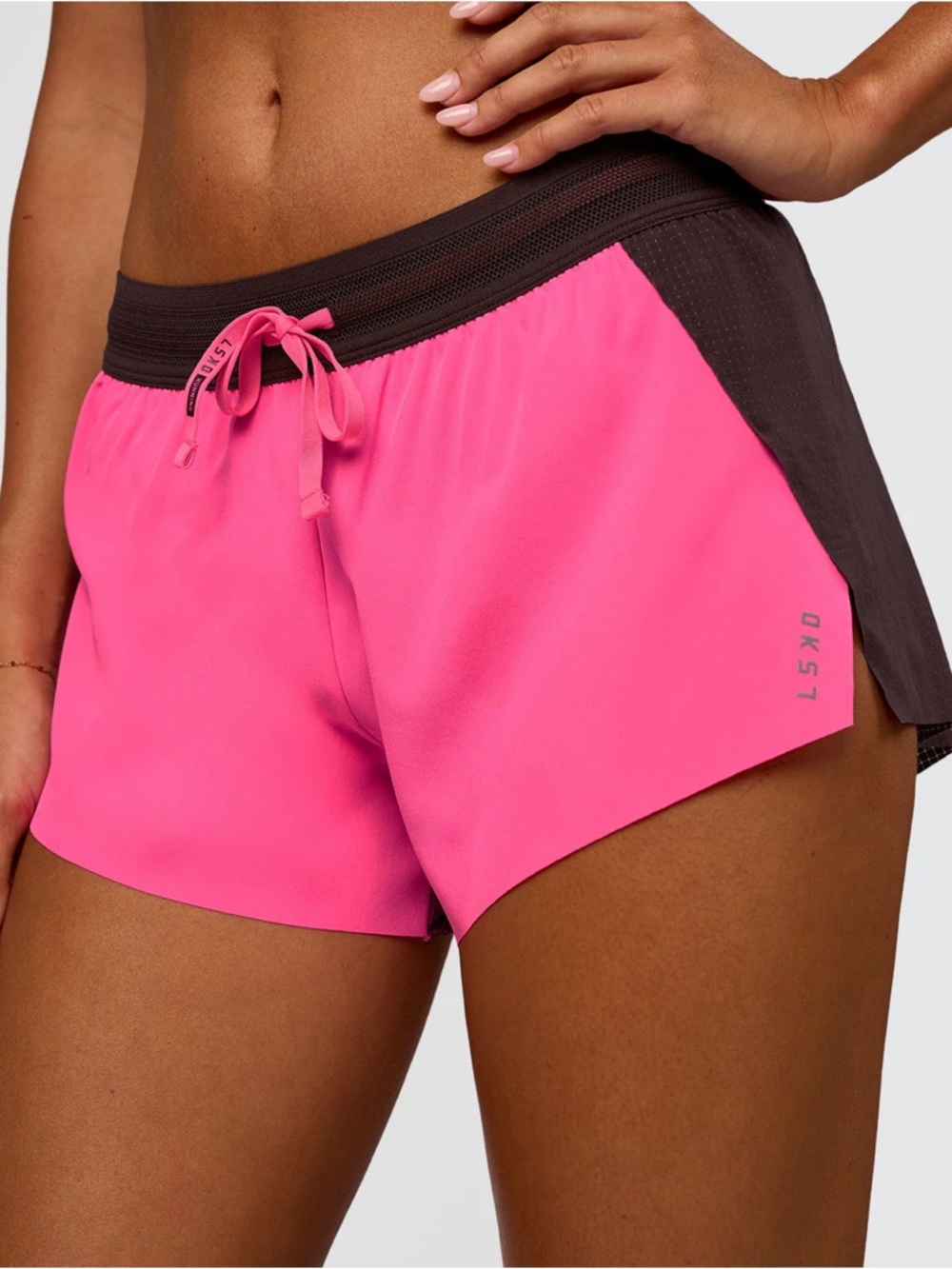 LSKD Accelerate 3" Mid-Rise Running Short - Midnight Plum-Sugar Plum XS NWT